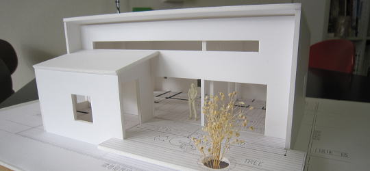 （仮称）早川の家　スタディ模型．２