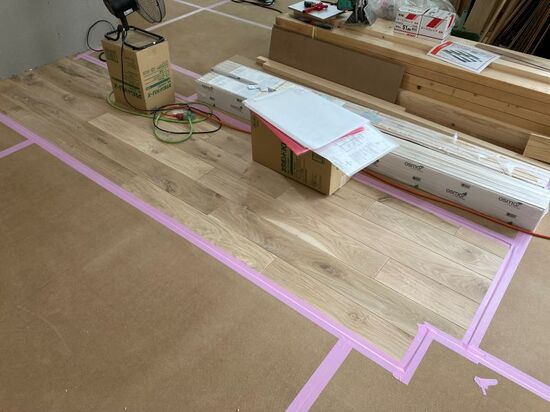 梅雨入り目前の現場の様子のイメージ