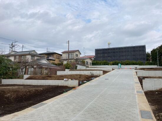 造成工事も完成間近―新築計画のイメージ