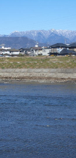 酒匂川と丹沢連峰