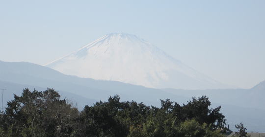 計画地傍から見える富士山