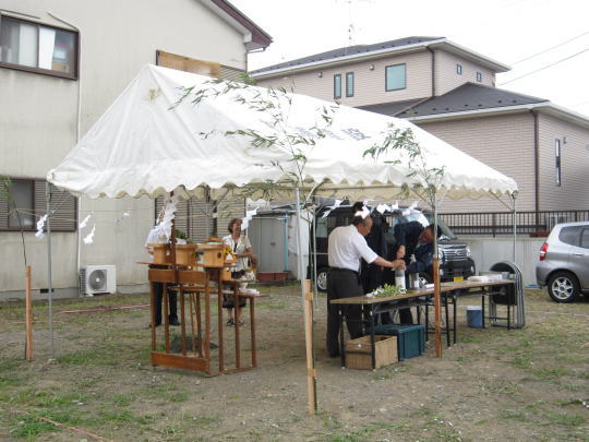 地鎮祭後の御清め