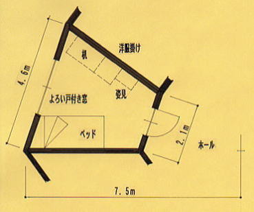 個室平面予想図