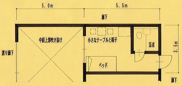 個室平面予想図