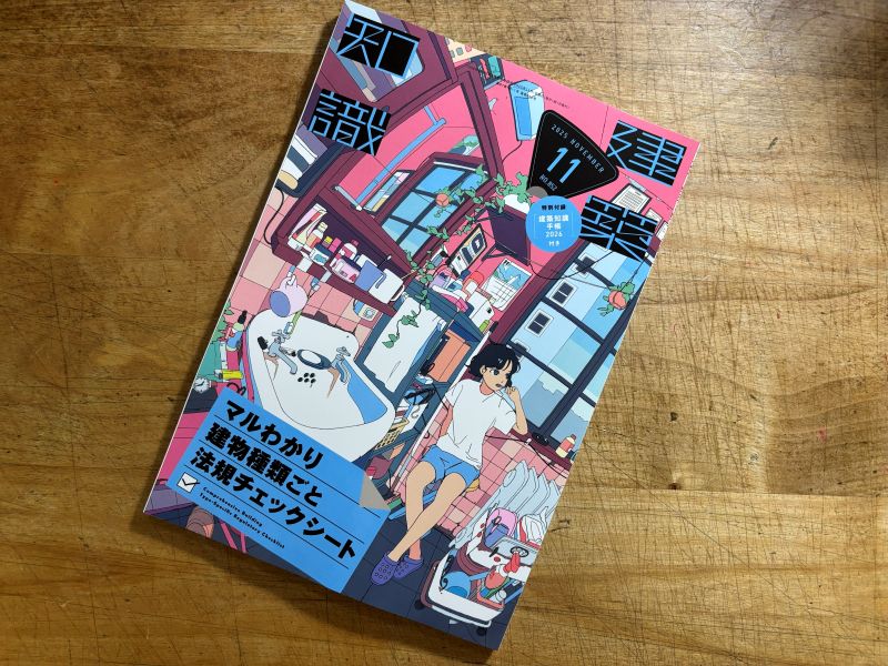 建築知識11月号 『難事件は不思議建築とともに　FILE11 変な場所建つ建物』掲載のイメージ